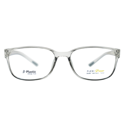 Flexi Eyeglasses F2 (Shiny Clear Light Grey) - Raylite Optical Store