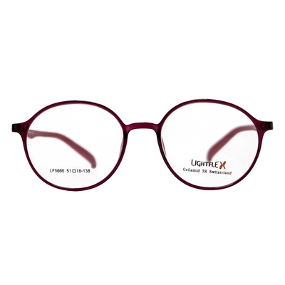 Lightflex Eyeglasses LF5666 (Maroon) - Raylite Optical Store