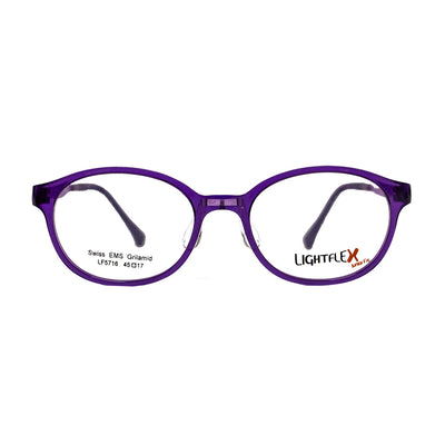 Lightflex Kids Eyeglasses LF5716 (Clear Dark Purple) - Raylite Optical Store
