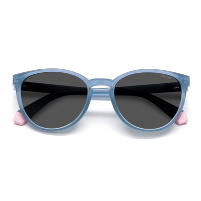Polaroid Kids Sunglasses (PLD 8047/S) in Azure Blue - Raylite Optical Store