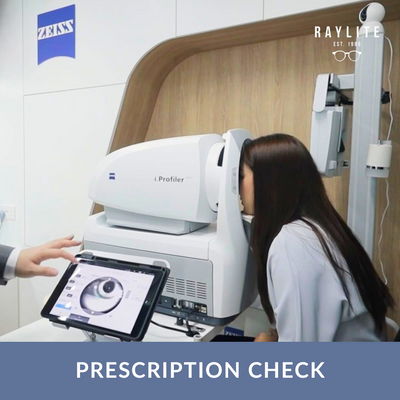 Prescription Check (For Spectacles, Contact Lenses) - Raylite Optical Store