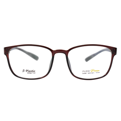 Flexi Eyeglasses F13 (Shiny Maroon) - Raylite Optical Store