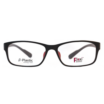 Flexi Plus Eyeglasses F3 (Black/Maroon) - Raylite Optical Store