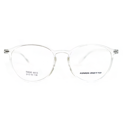 Clear Round Eyeglasses (8055) by KARA-MOTTO - Raylite Optical Store
