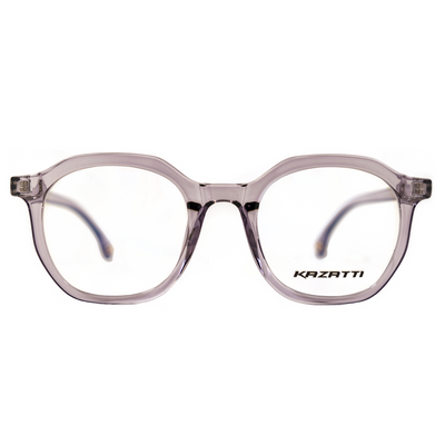 Oblique Eyeglasses in Clear Lavender (8536) by KAZATTI - Raylite Optical Store