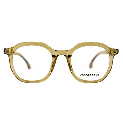 Oblique Eyeglasses in Clear Mellow (8536) by KAZATTI - Raylite Optical Store