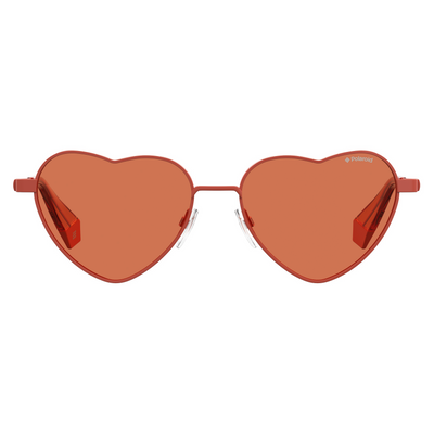 Polaroid Heart Sunglasses (PLD 6124/S) in Orange - Raylite Optical Store